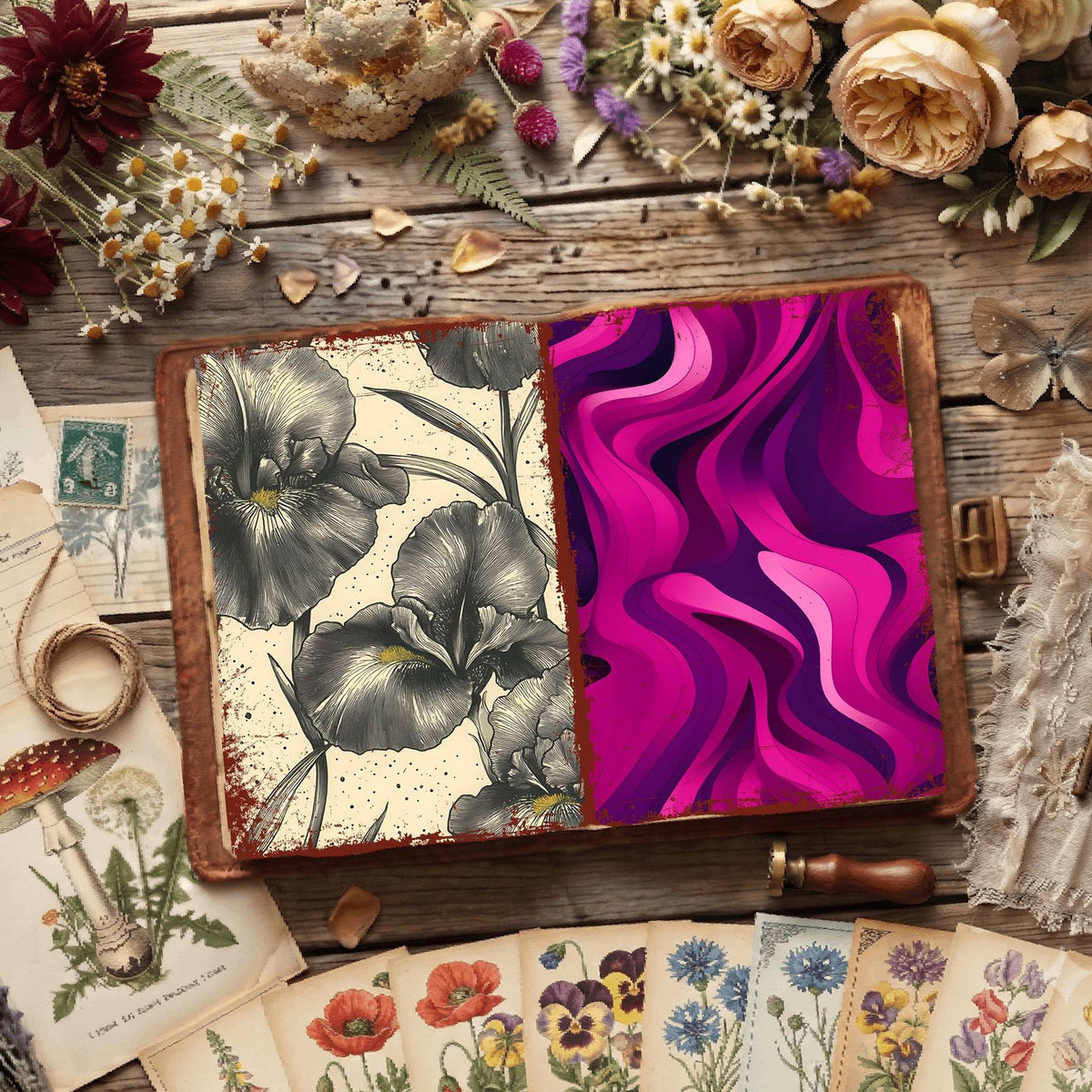 Floral Digital Papers