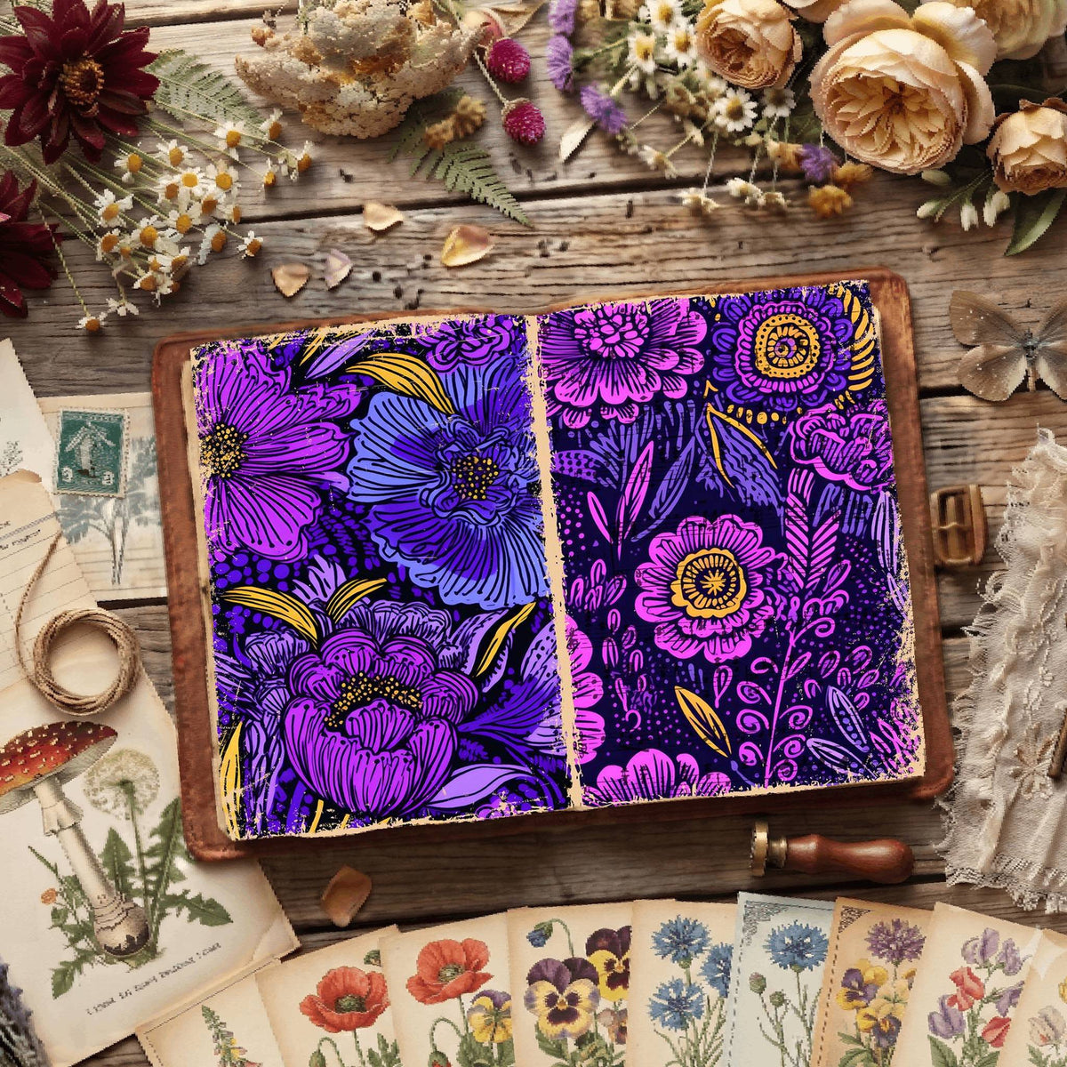 Floral Digital Papers