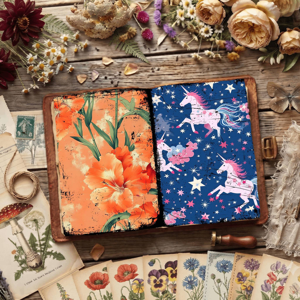 Floral Digital Papers