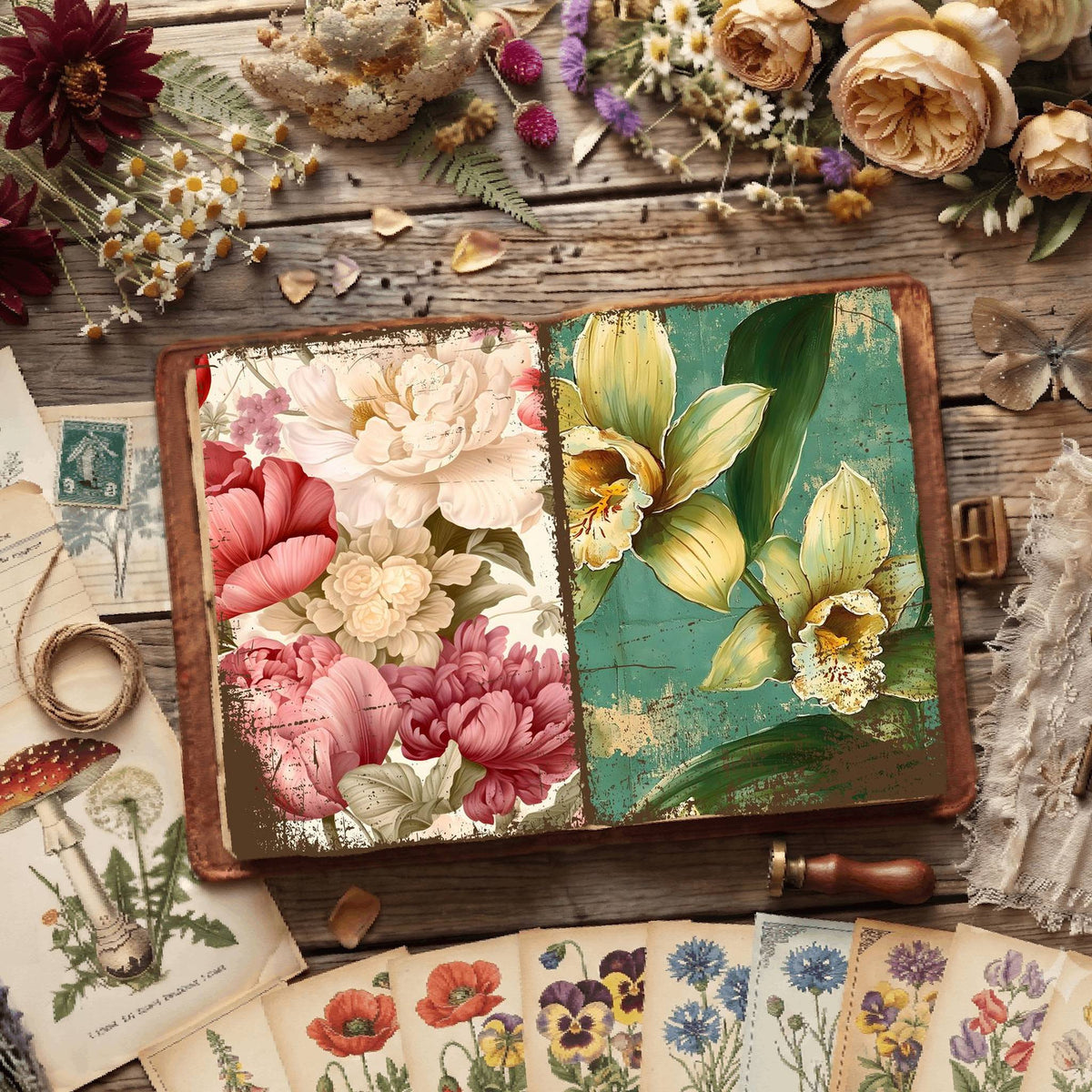Floral Digital Papers