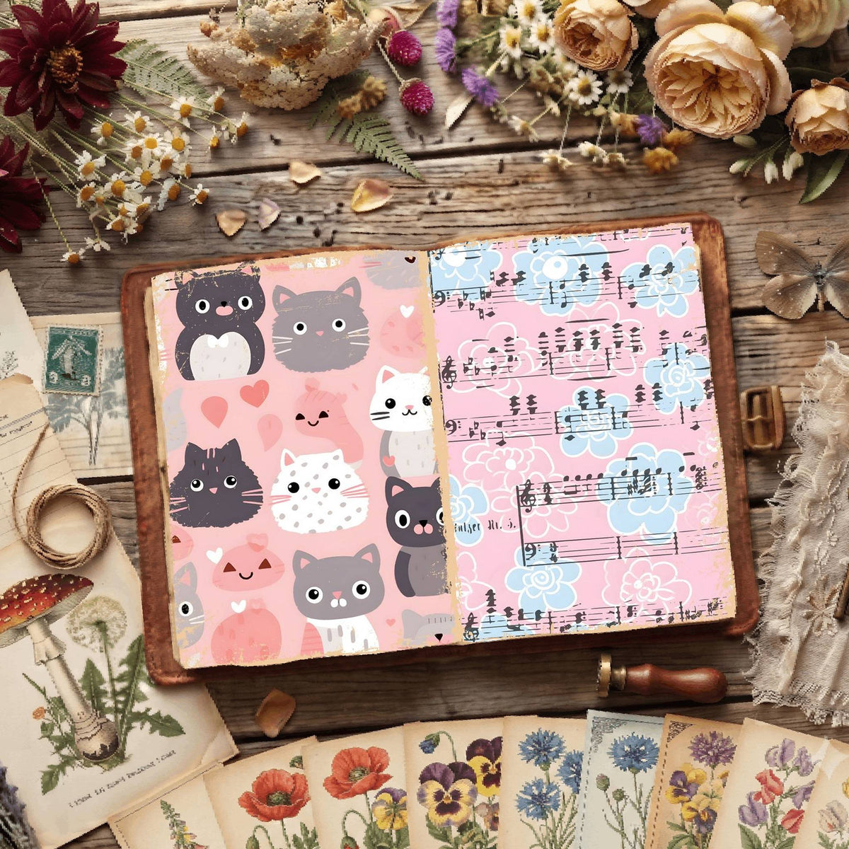 Floral Digital Papers