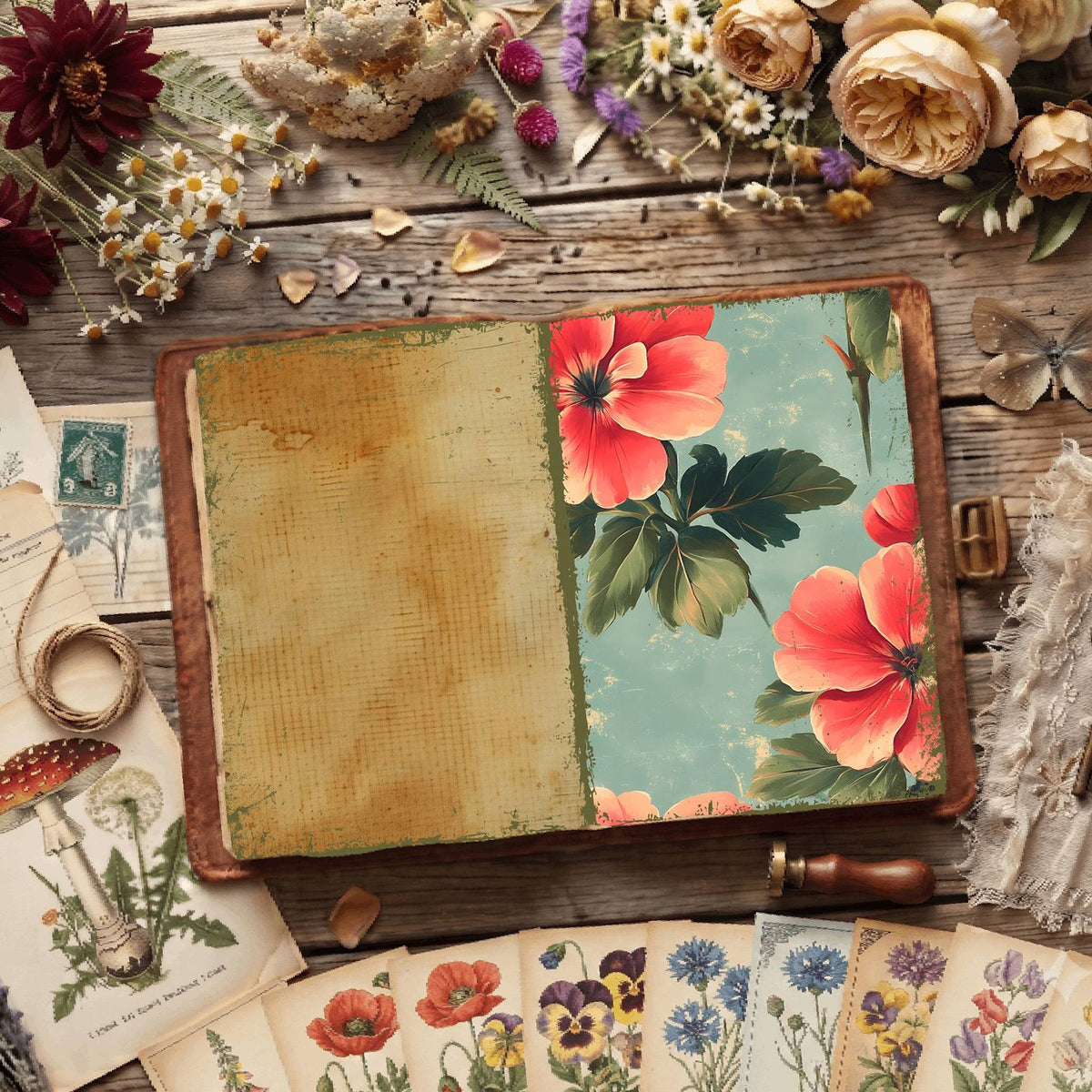 Floral Digital Papers