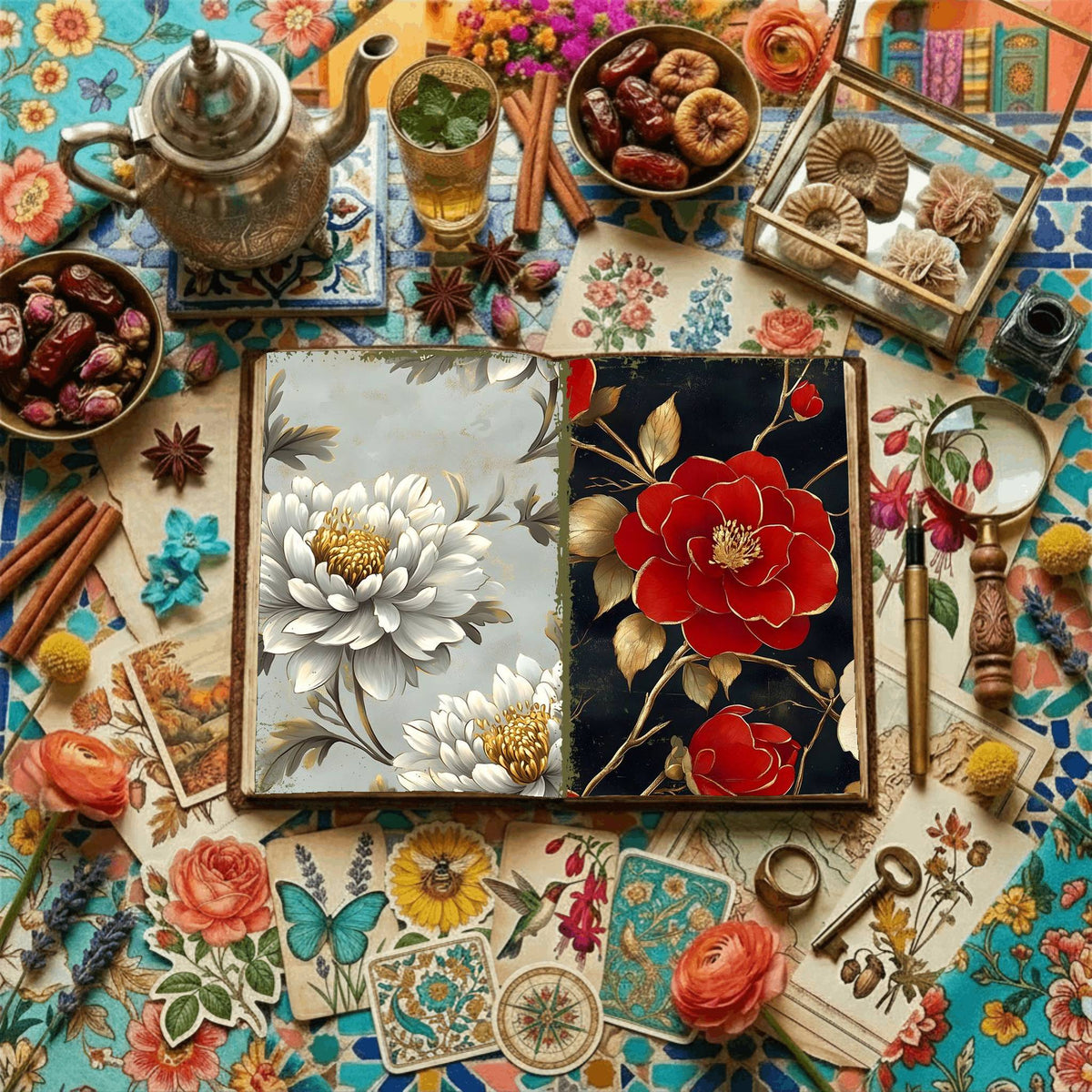 Floral Digital Papers