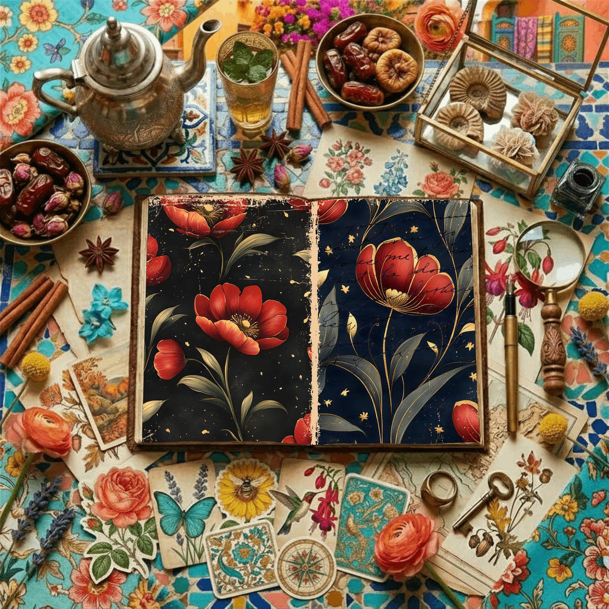 Floral Digital Papers