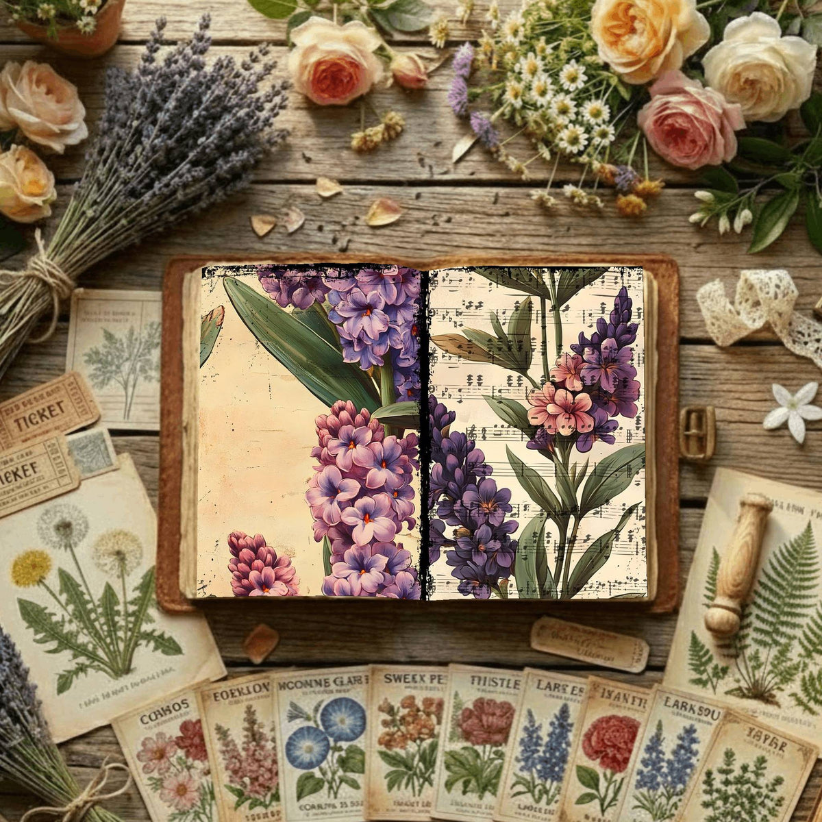 Floral Digital Papers