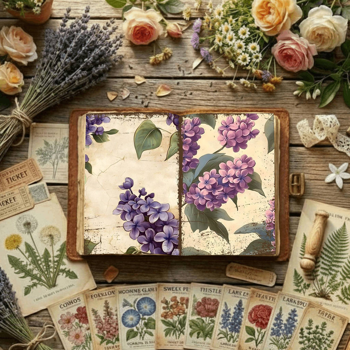 Floral Digital Papers