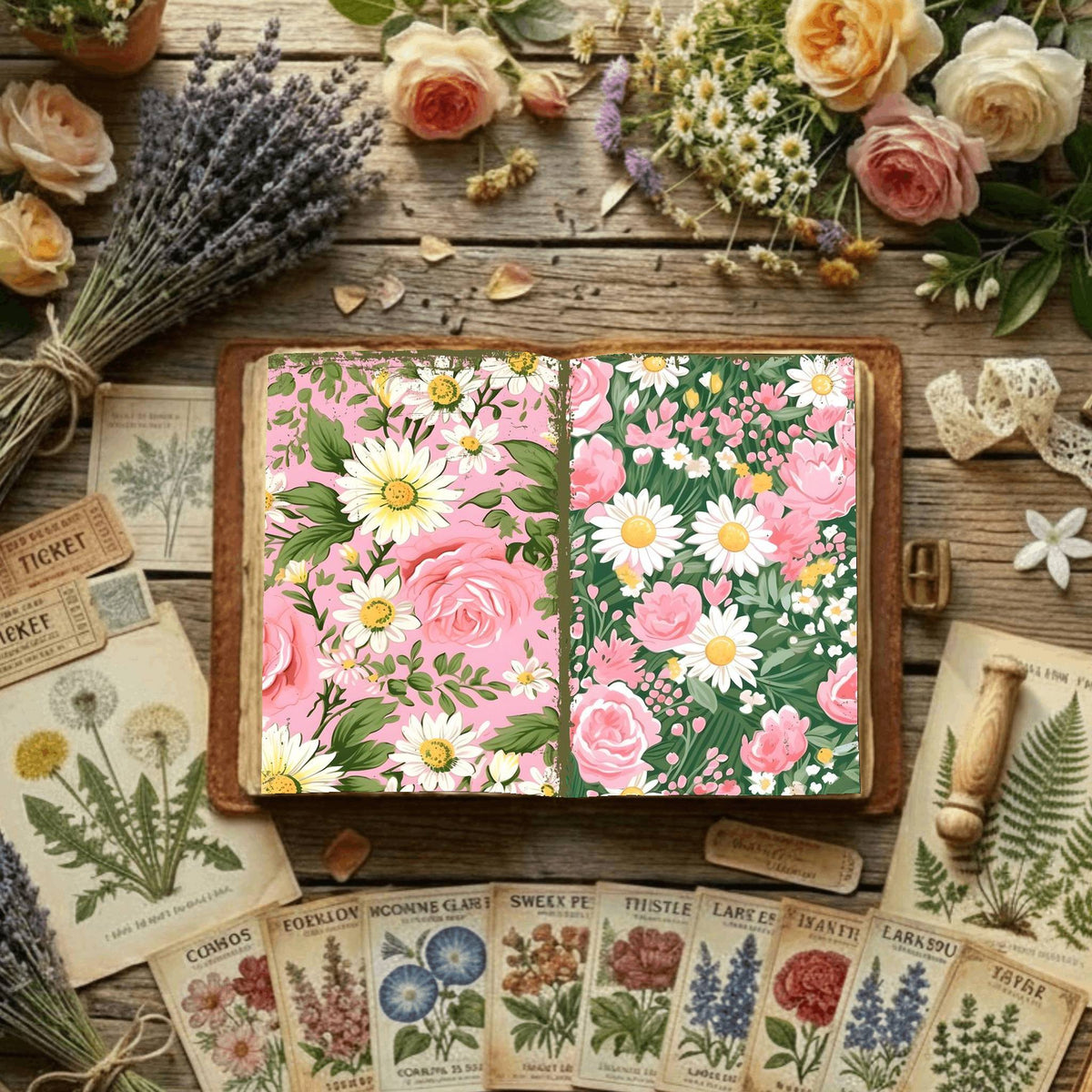 Floral Digital Papers