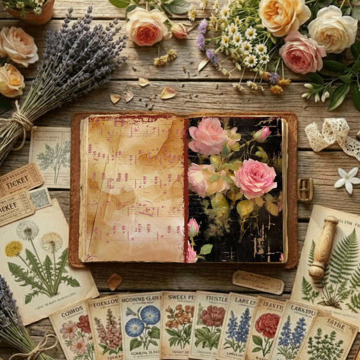 Floral Digital Papers