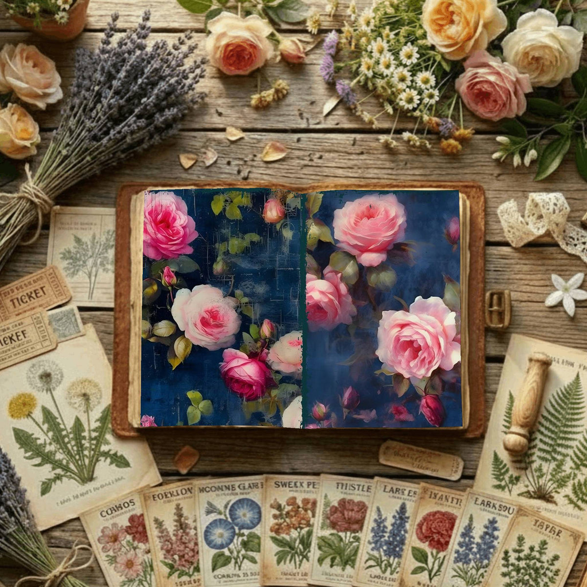 Floral Digital Papers