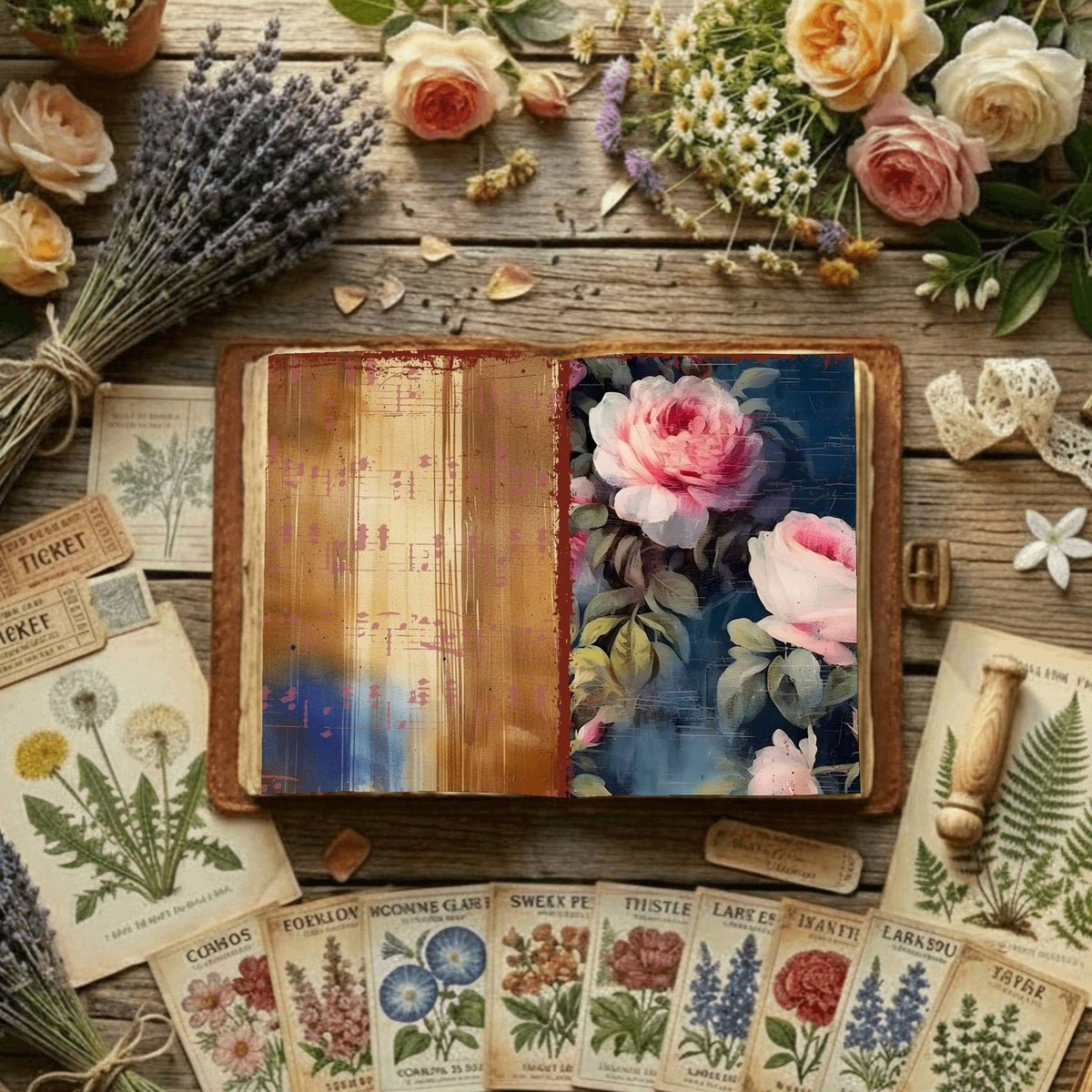 Floral Digital Papers