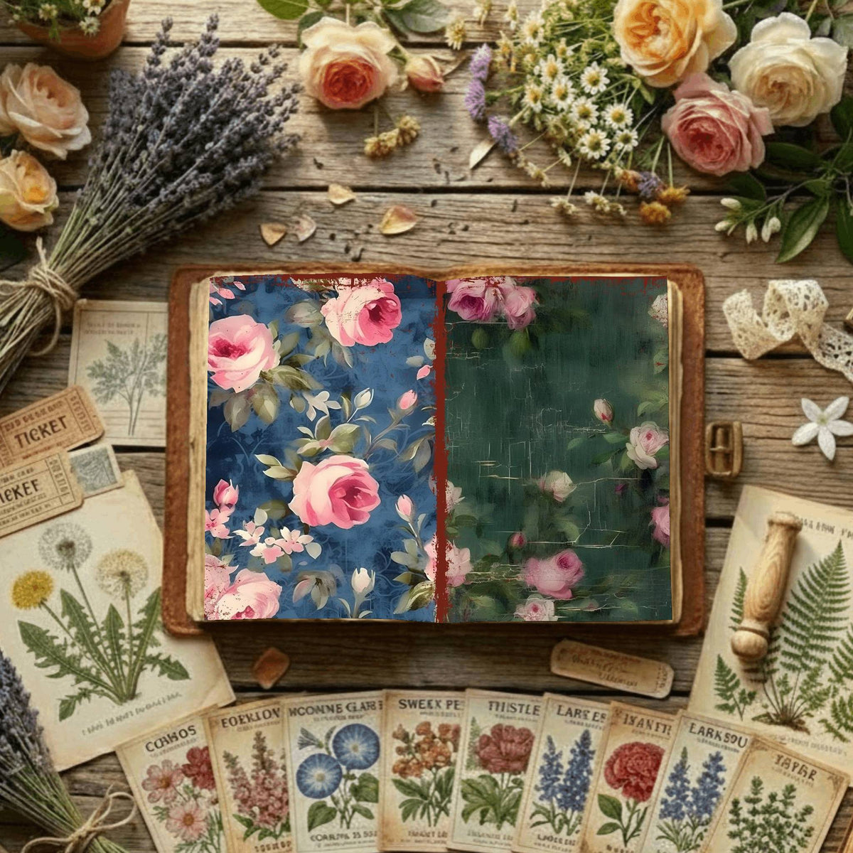 Floral Digital Papers