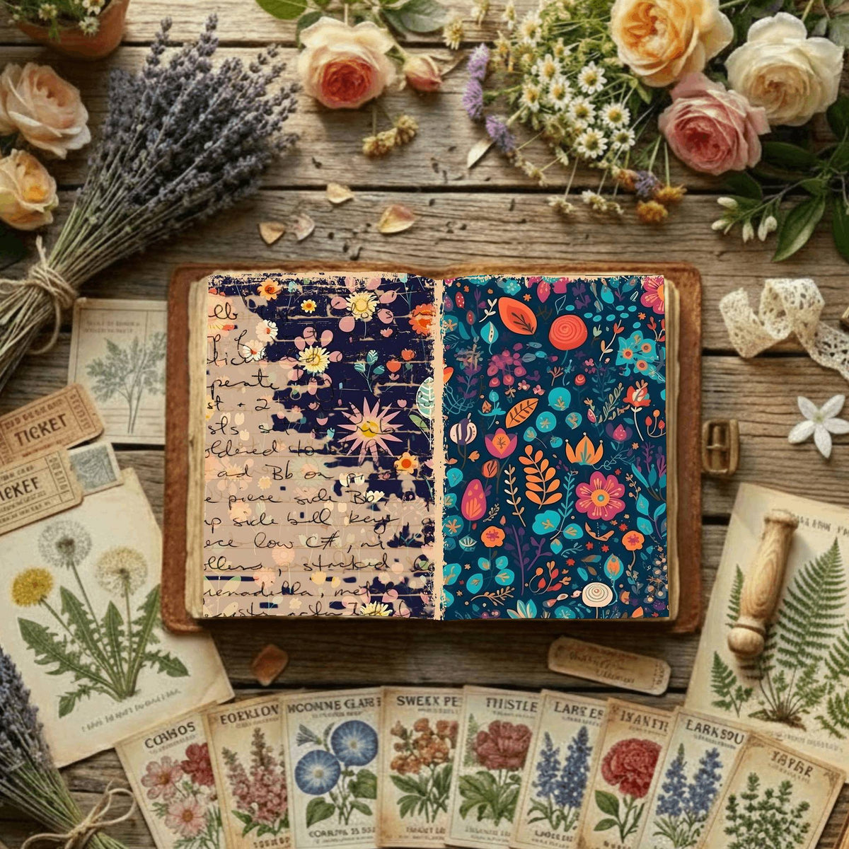 Floral Digital Papers