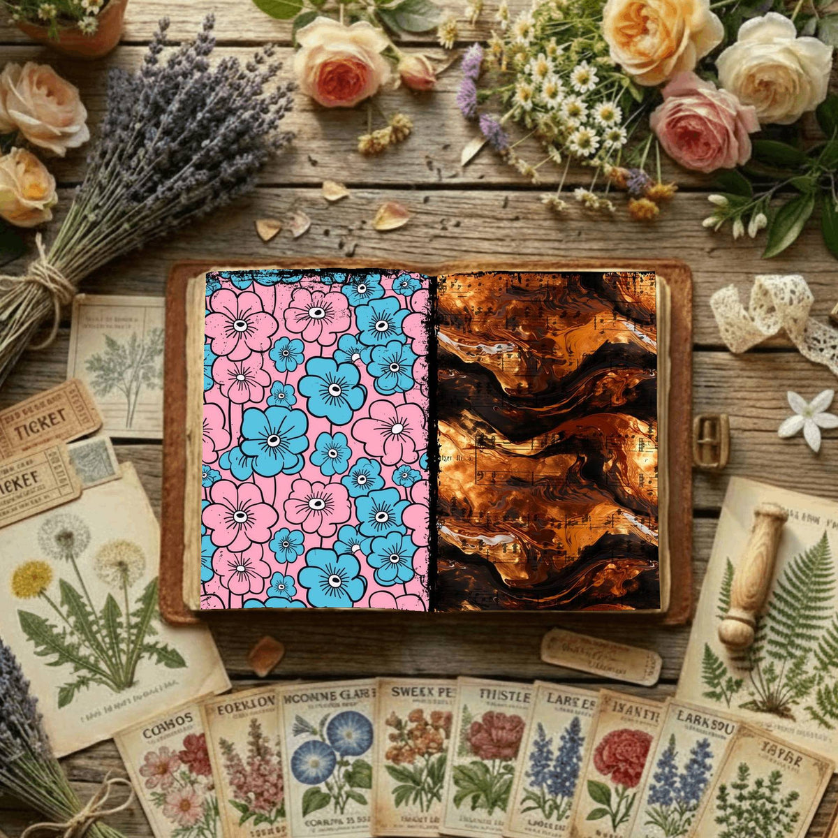 Floral Digital Papers