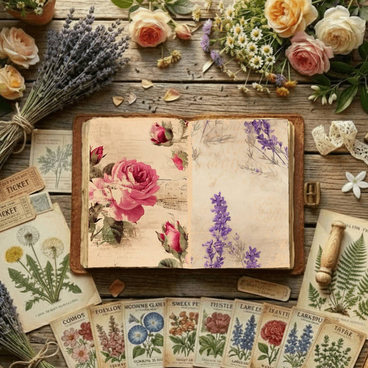 Floral Digital Papers