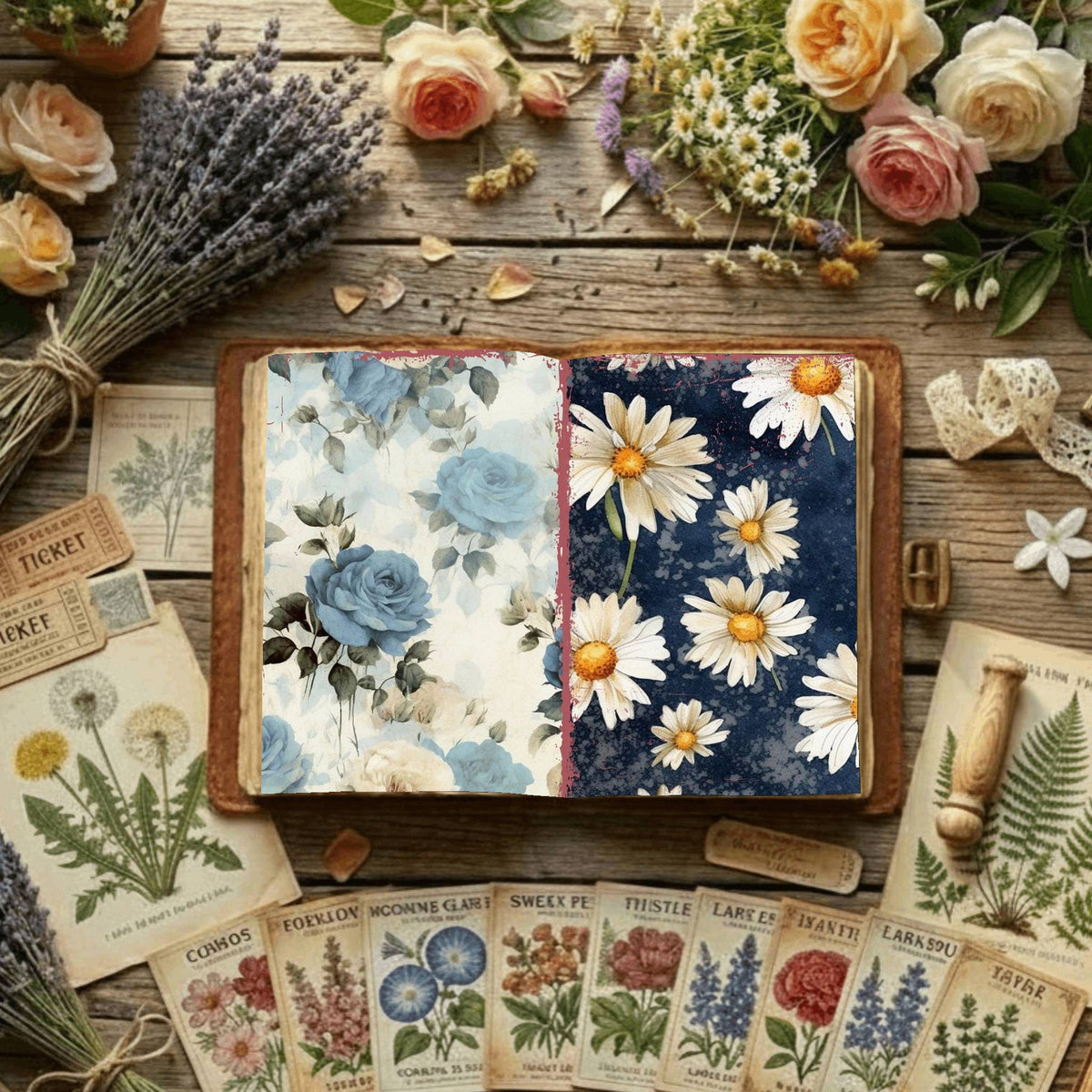 Floral Digital Papers