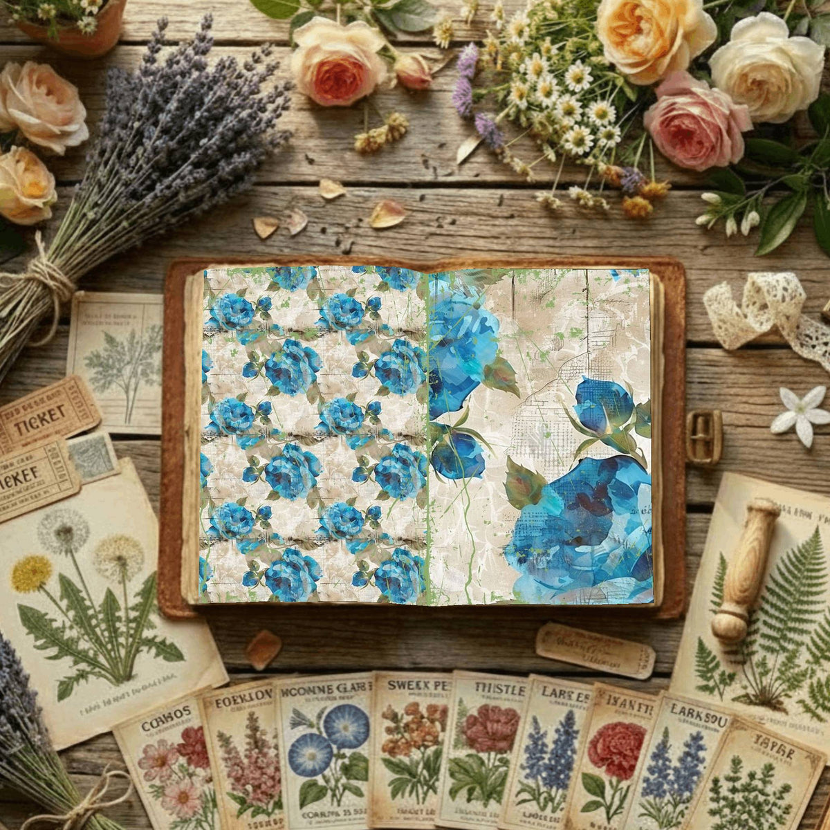 Floral Digital Papers