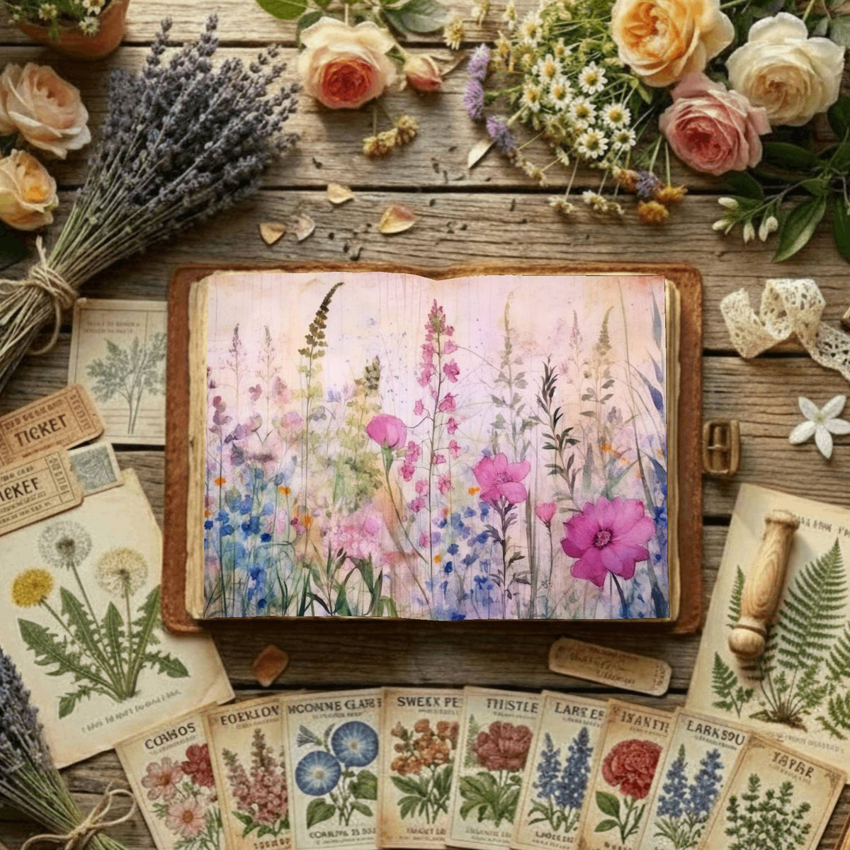 Floral Digital Papers
