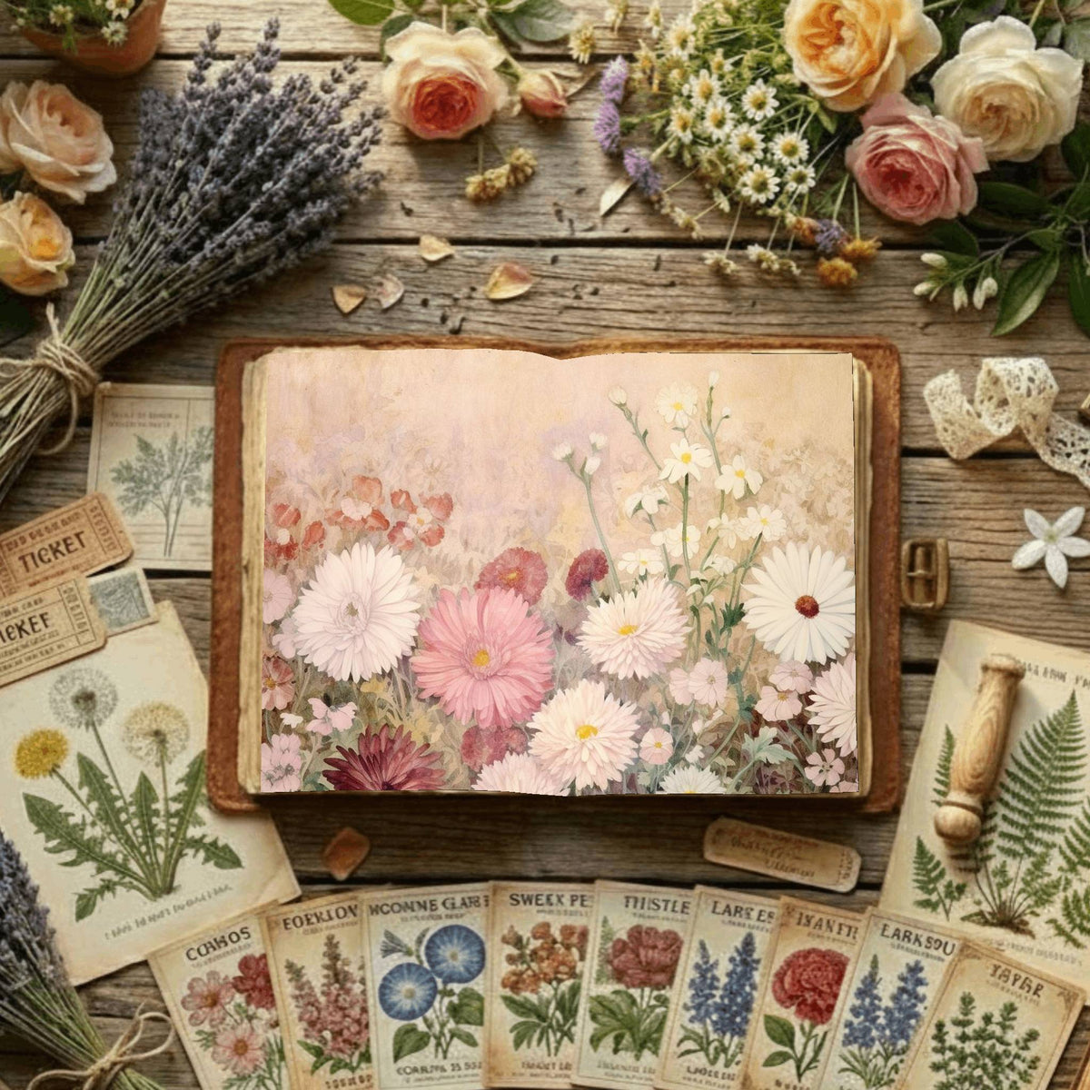 Floral Digital Papers