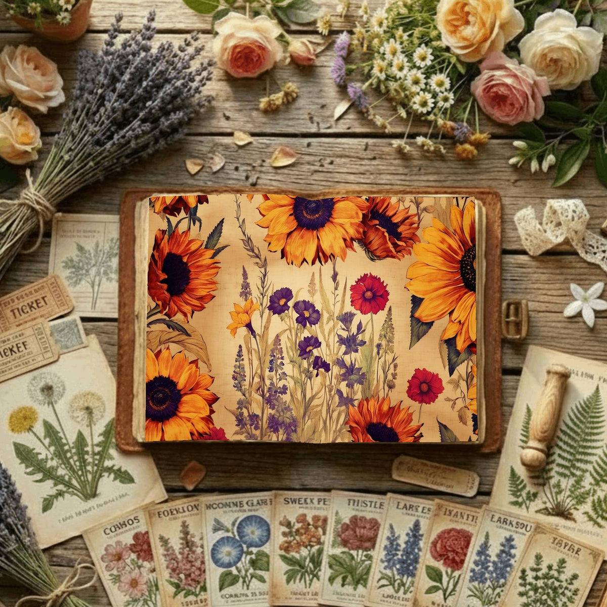 Floral Digital Papers