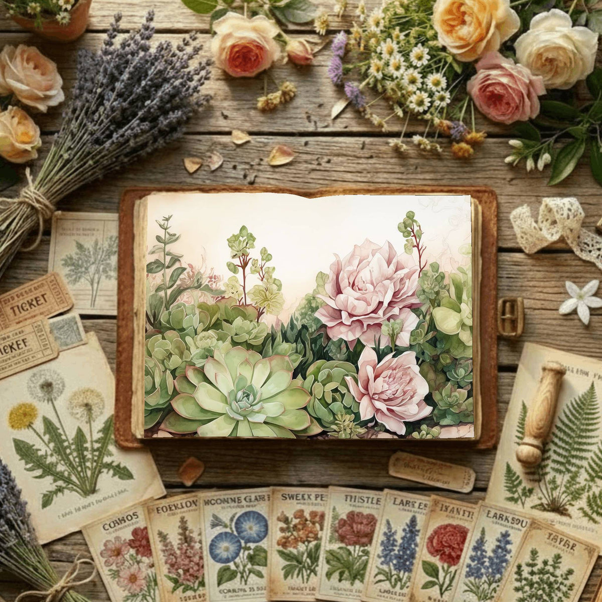 Floral Digital Papers