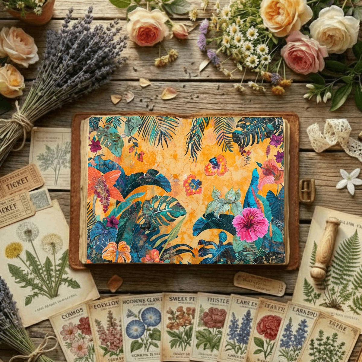 Floral Digital Papers