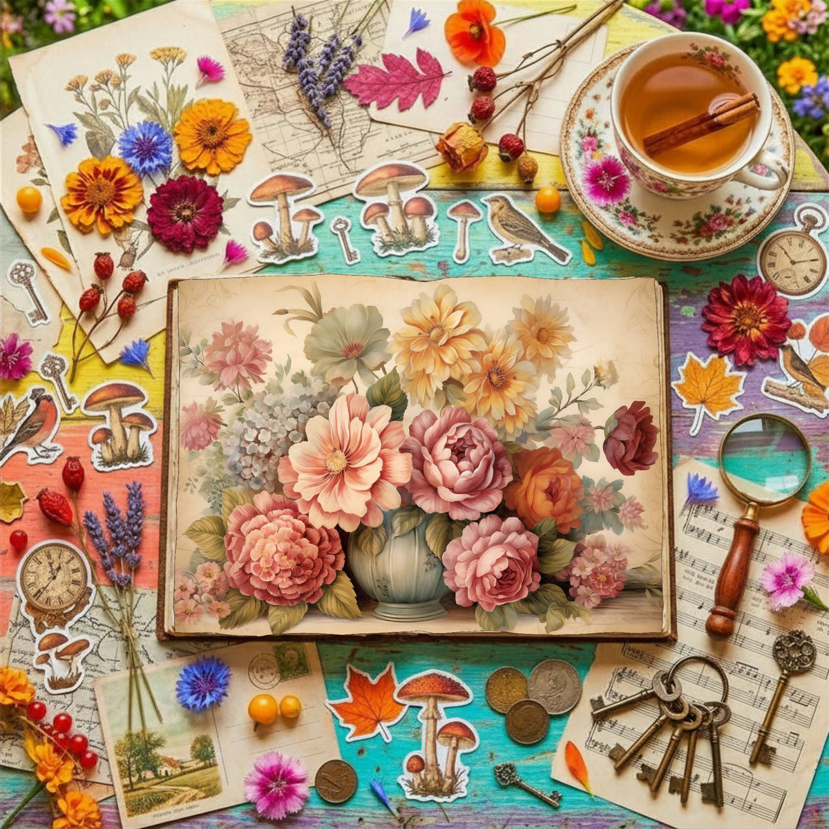 Flowerbouquet Digital Papers