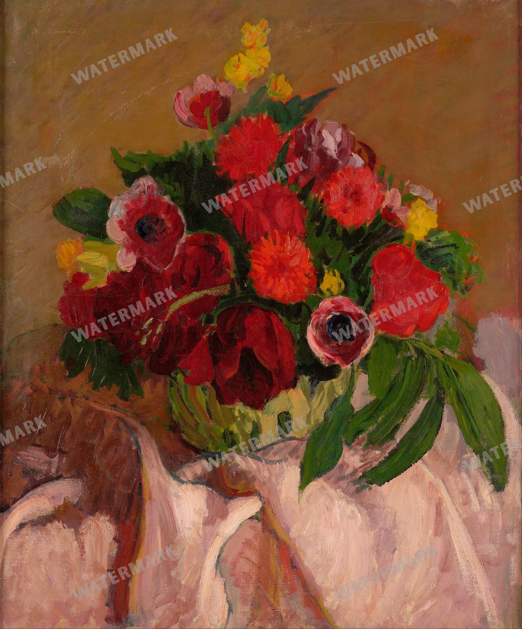 Flowers vintage painting, printable wall art download, image 5