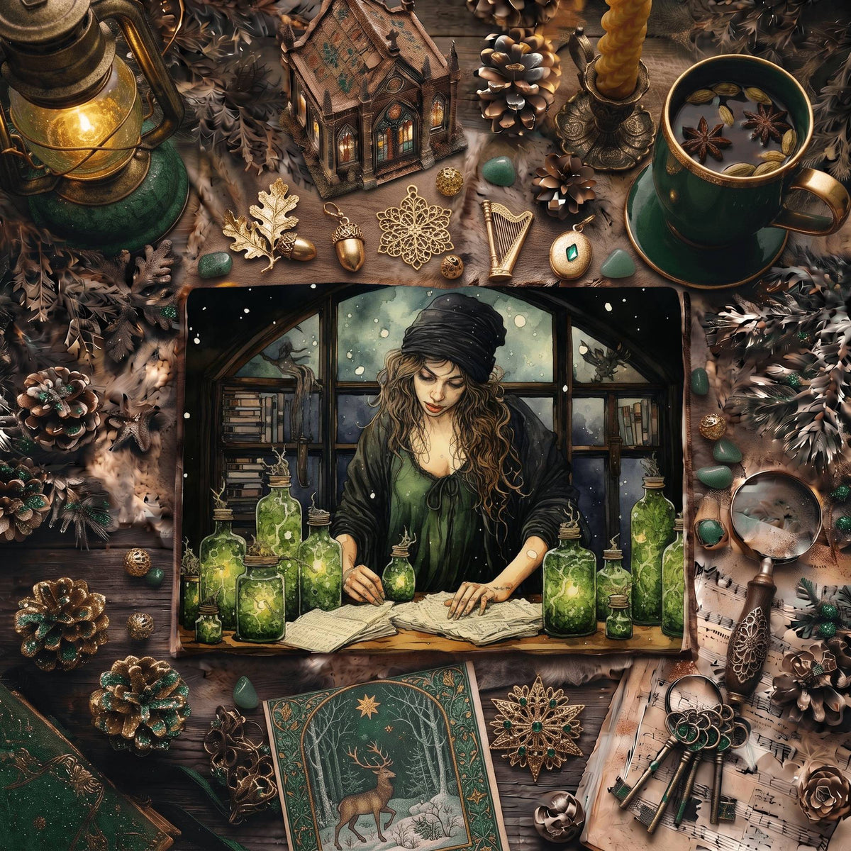 Forest Witch Digital Papers