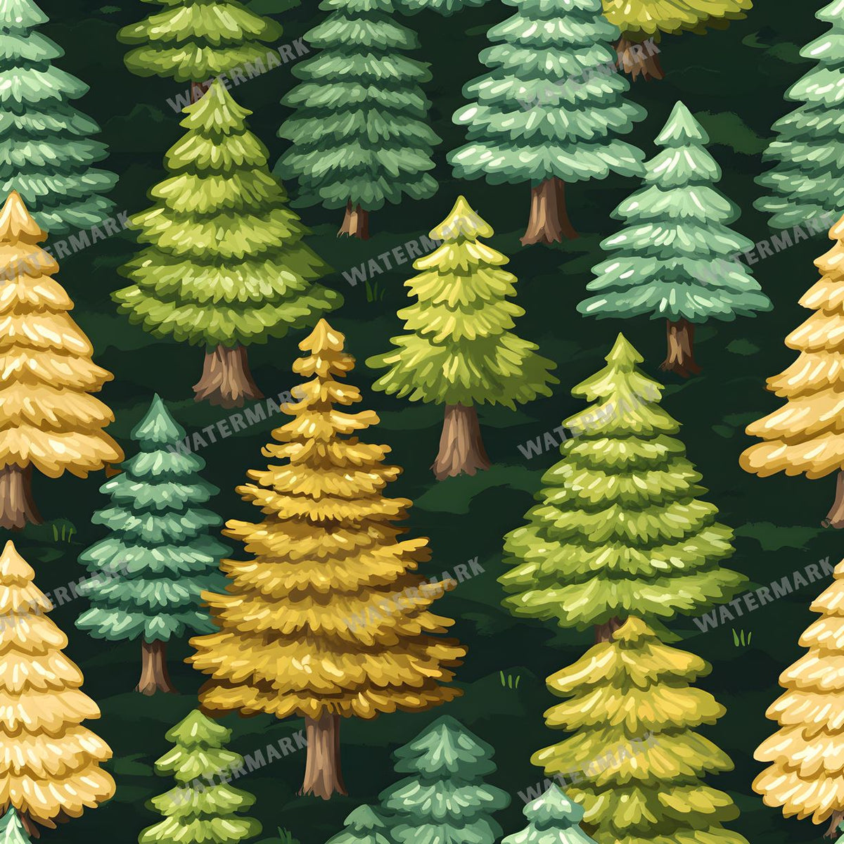 Forest Seamless Pattern