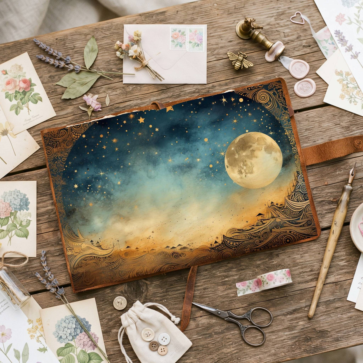 Full Moon Digital Papers