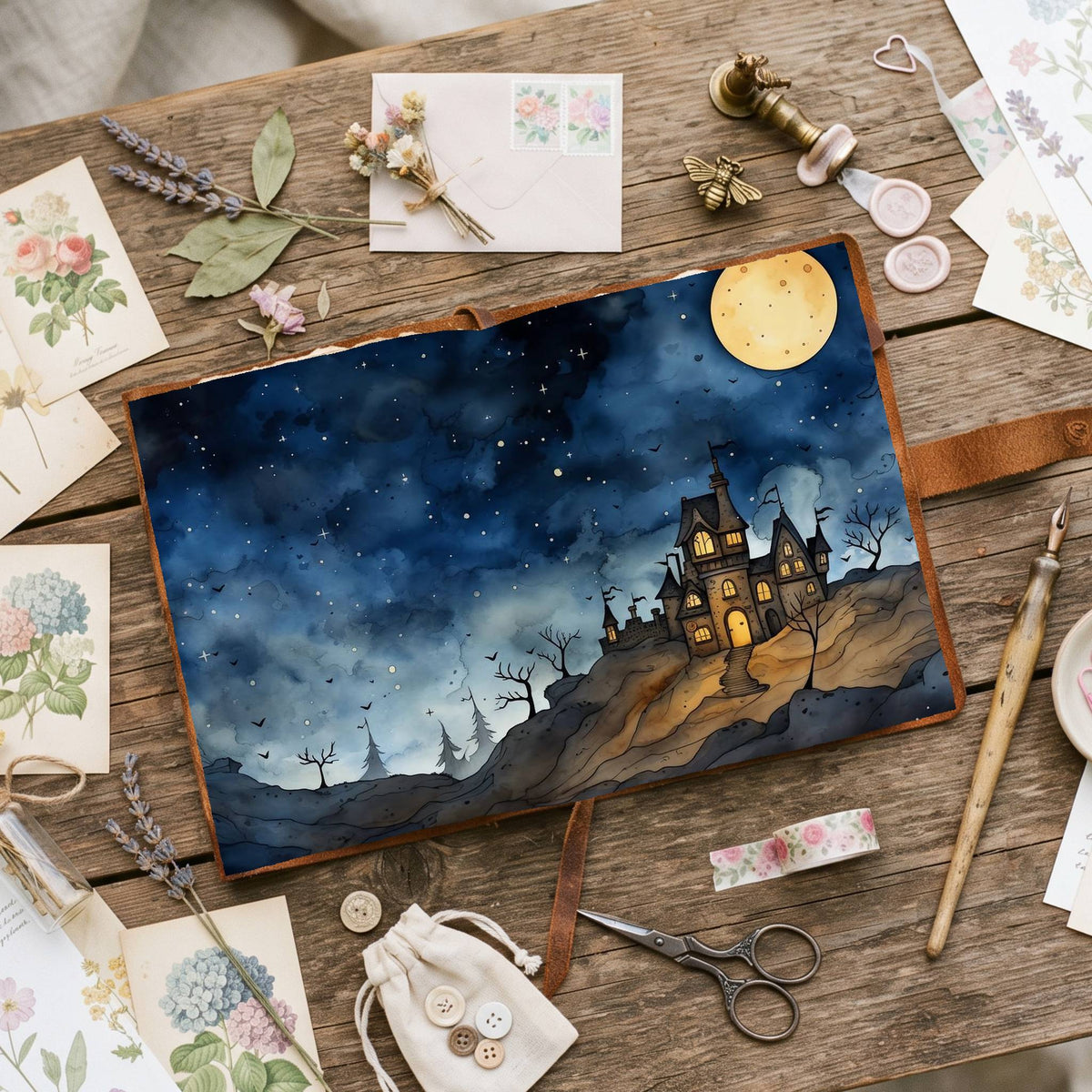 Full Moon Digital Papers