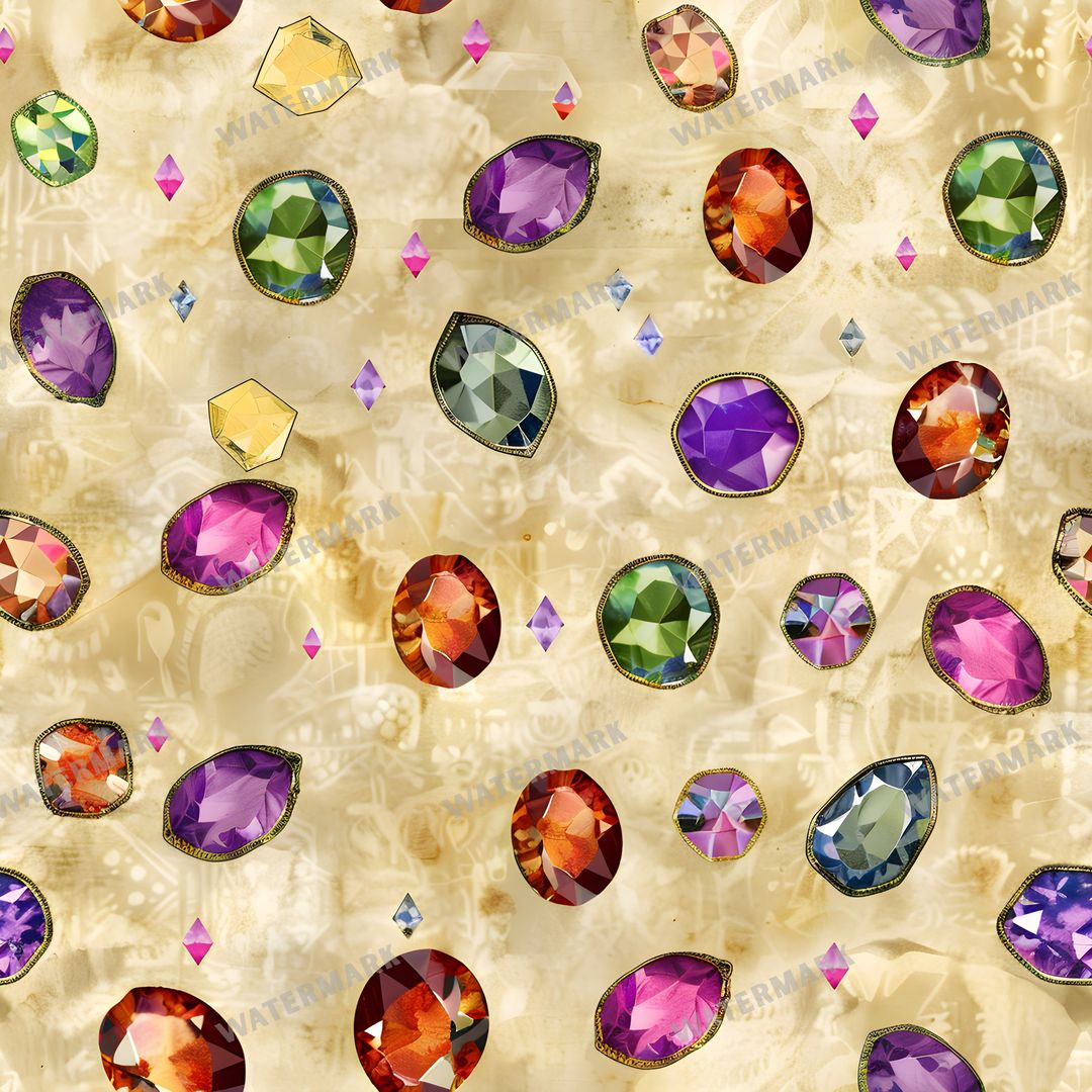 Gems Seamless Pattern