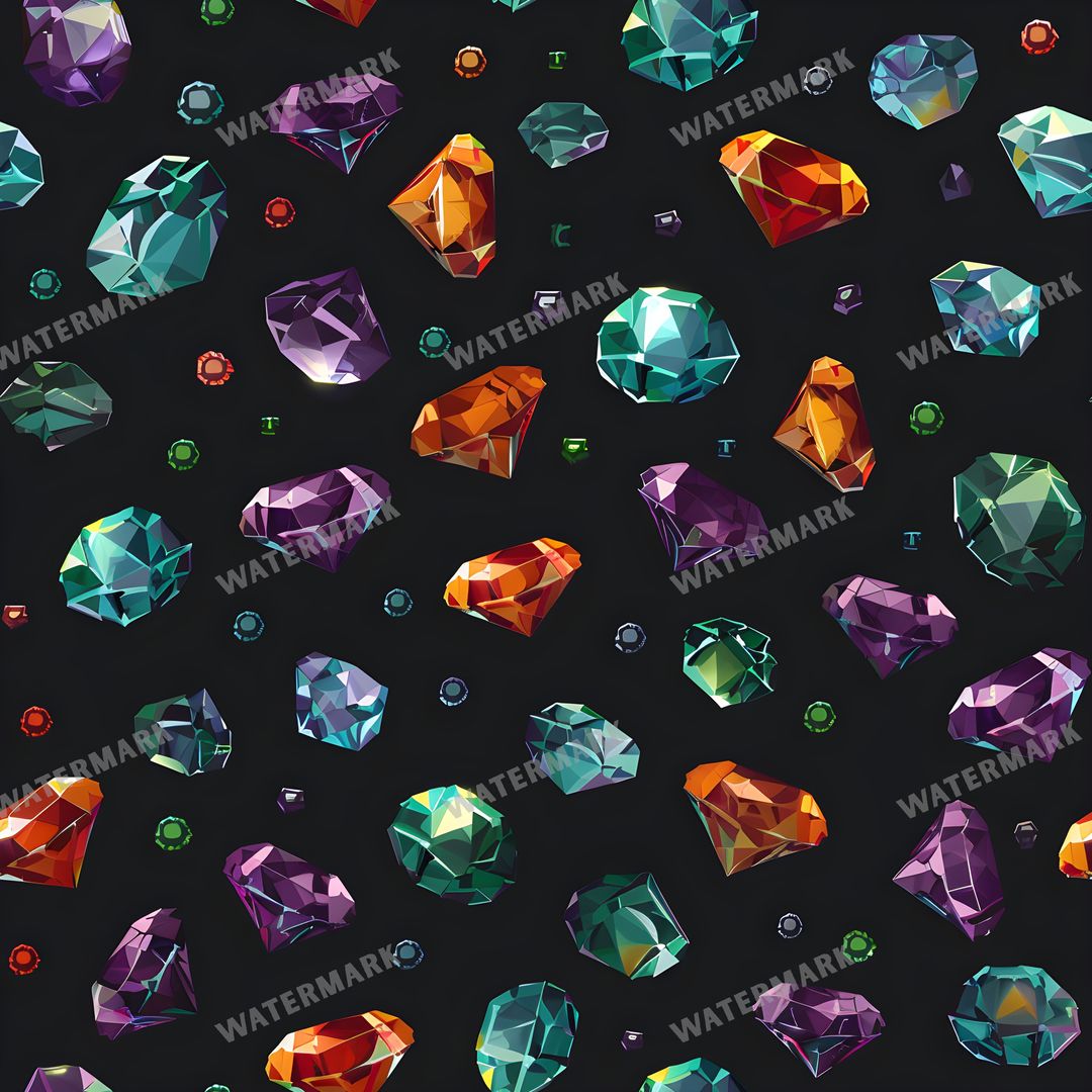 Gems Seamless Pattern
