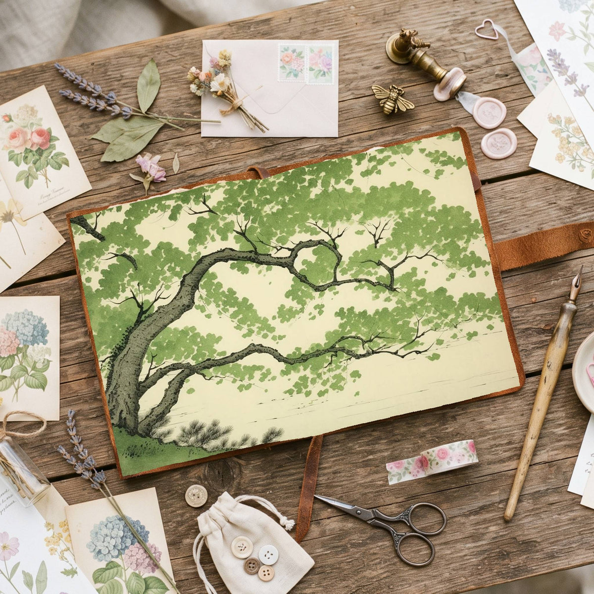 Ginkgo Leaves Digital Papers