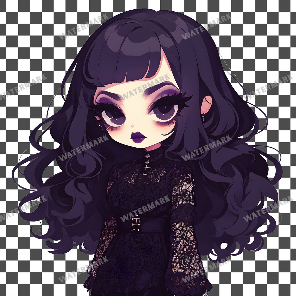 Goth Girl Clipart Pngs