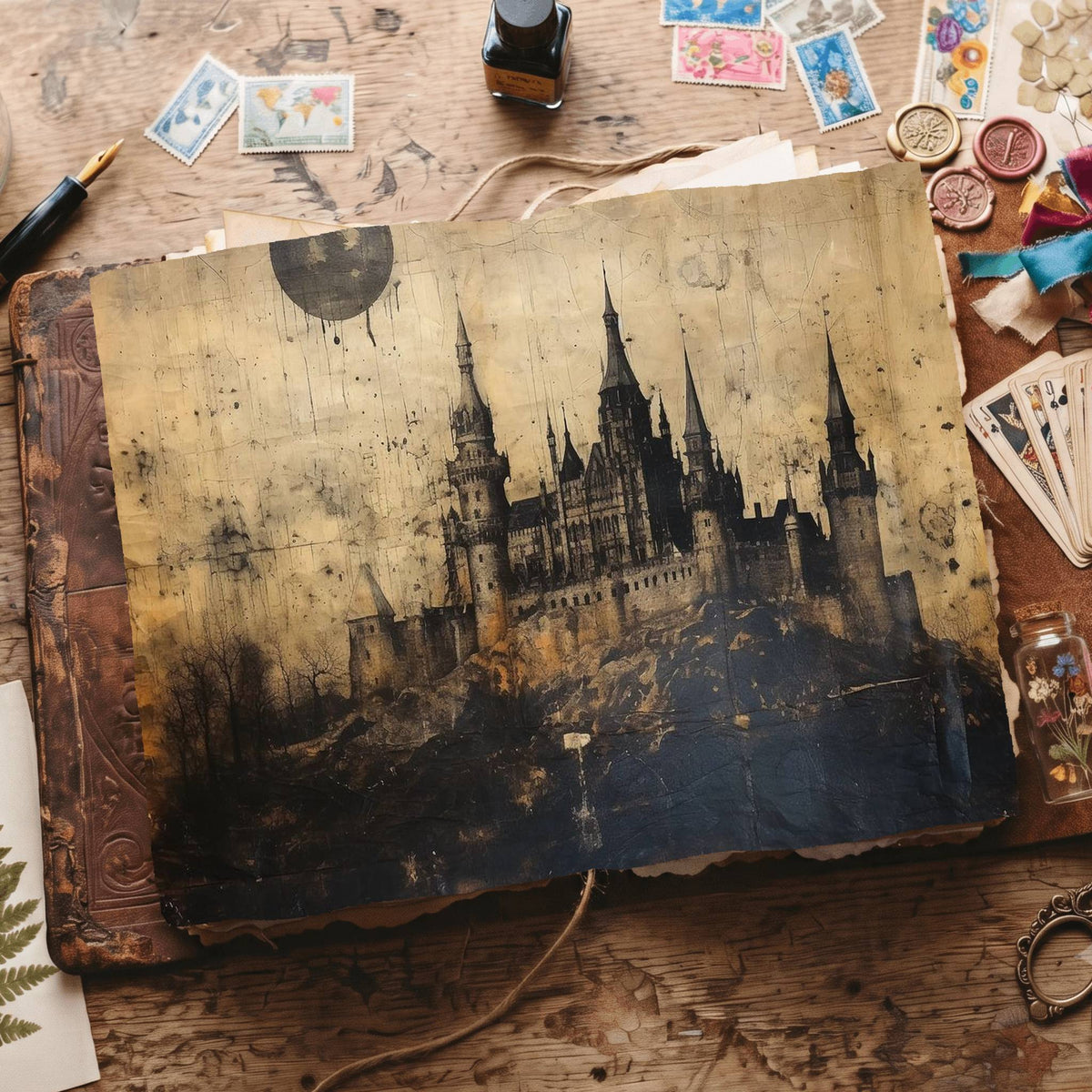 Gothic Castle Digital Papers
