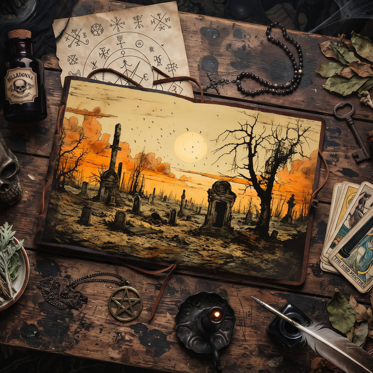 Gothic Cemetery Digital Papers
