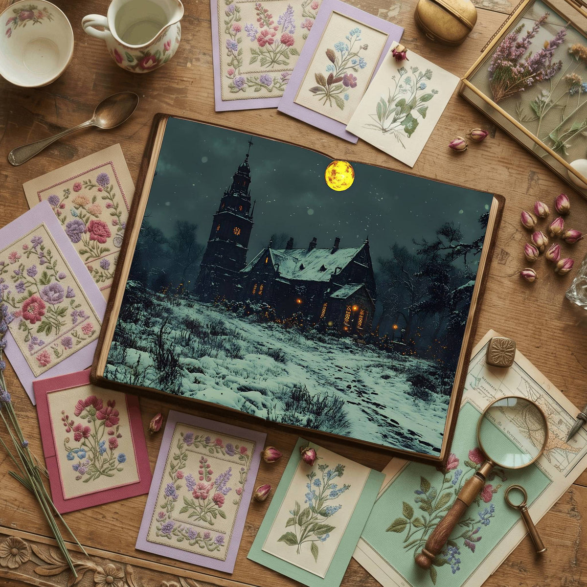 Gothic Christmas Digital Papers