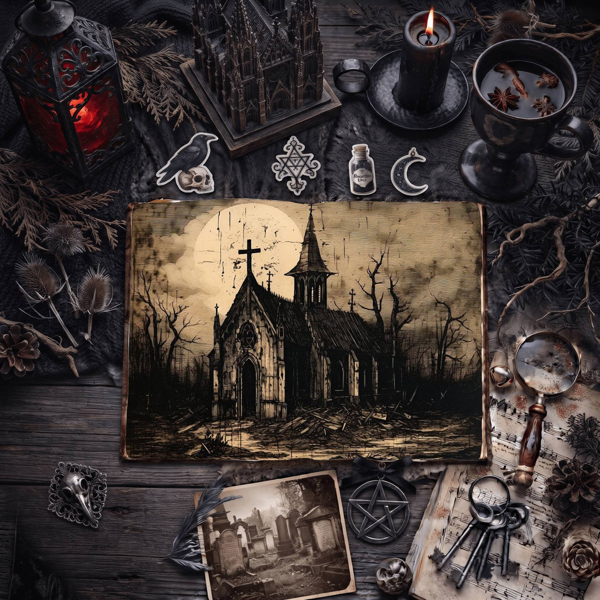 Gothic Church Digital Papers