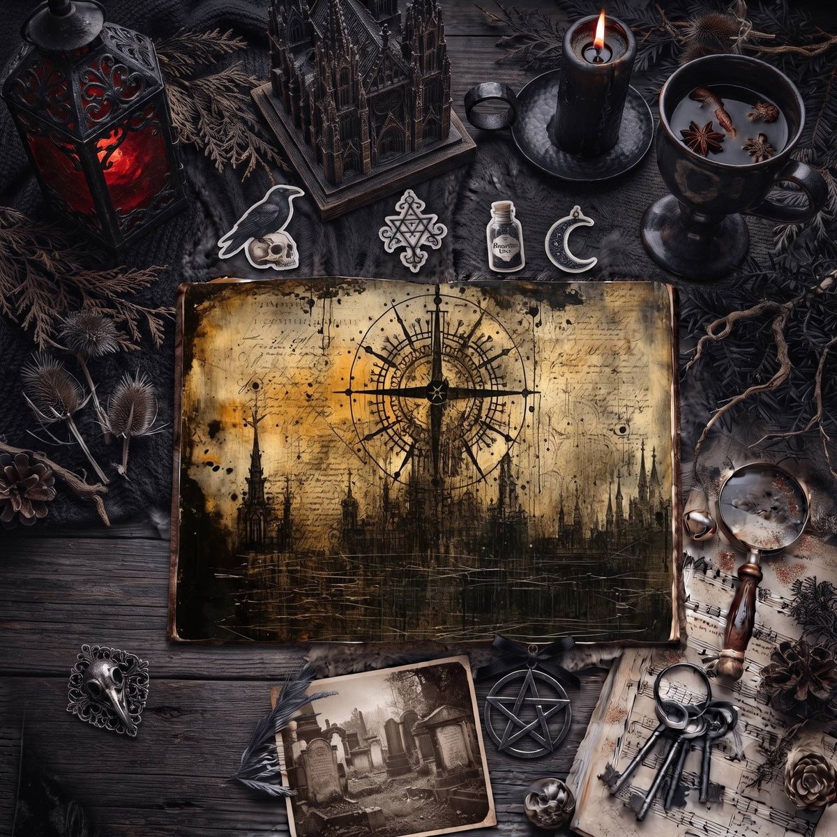 Gothic Grunge Digital Papers