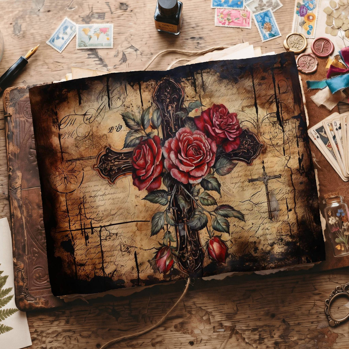 Gothic Rose Digital Papers