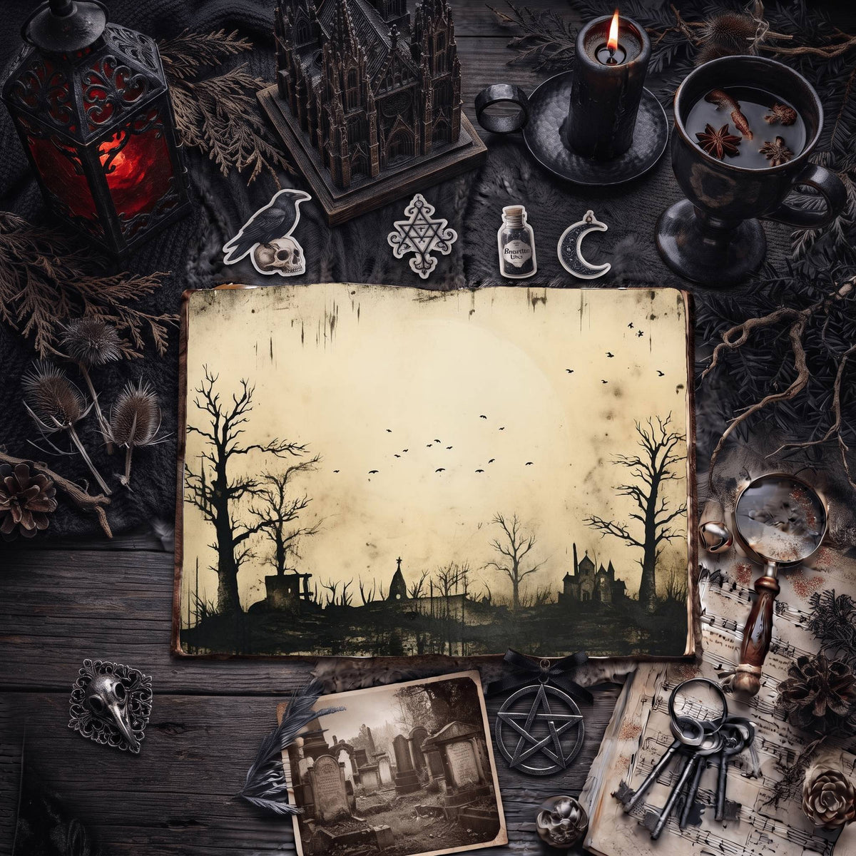 Gothic Digital Papers