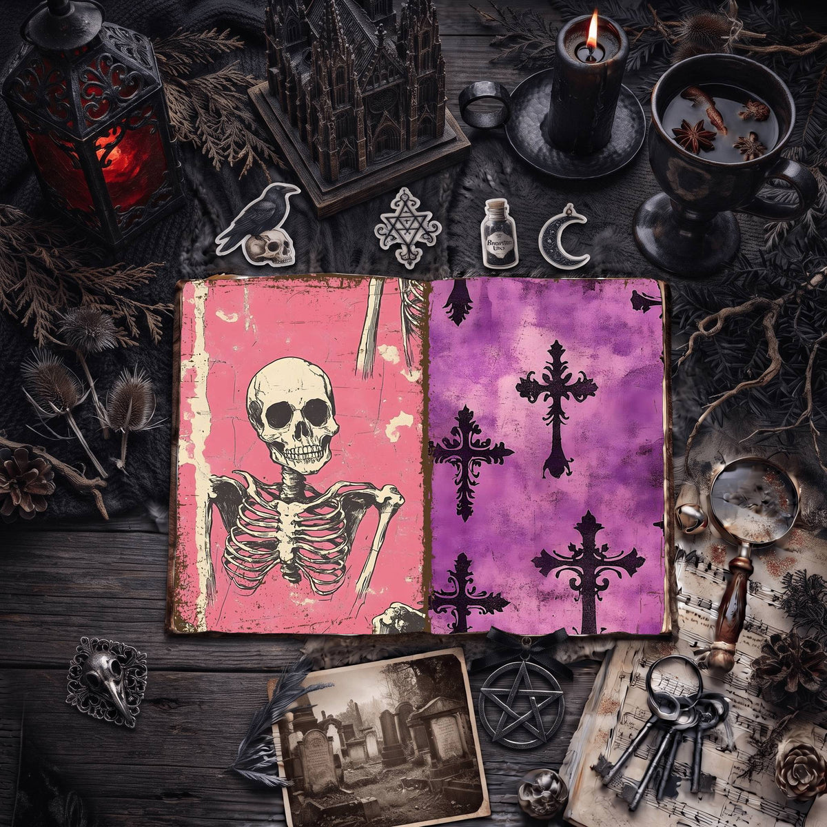 Gothic Digital Papers