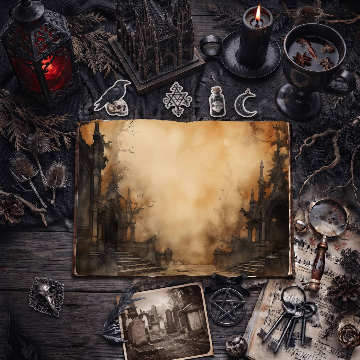 Gothic Digital Papers