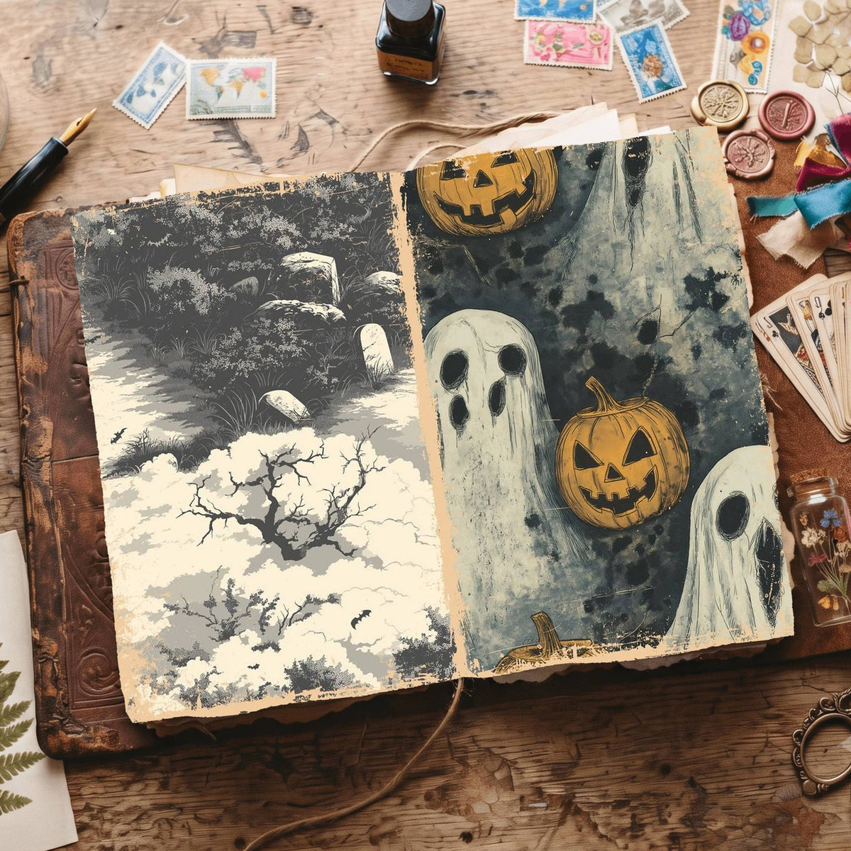 Halloween Digital Papers