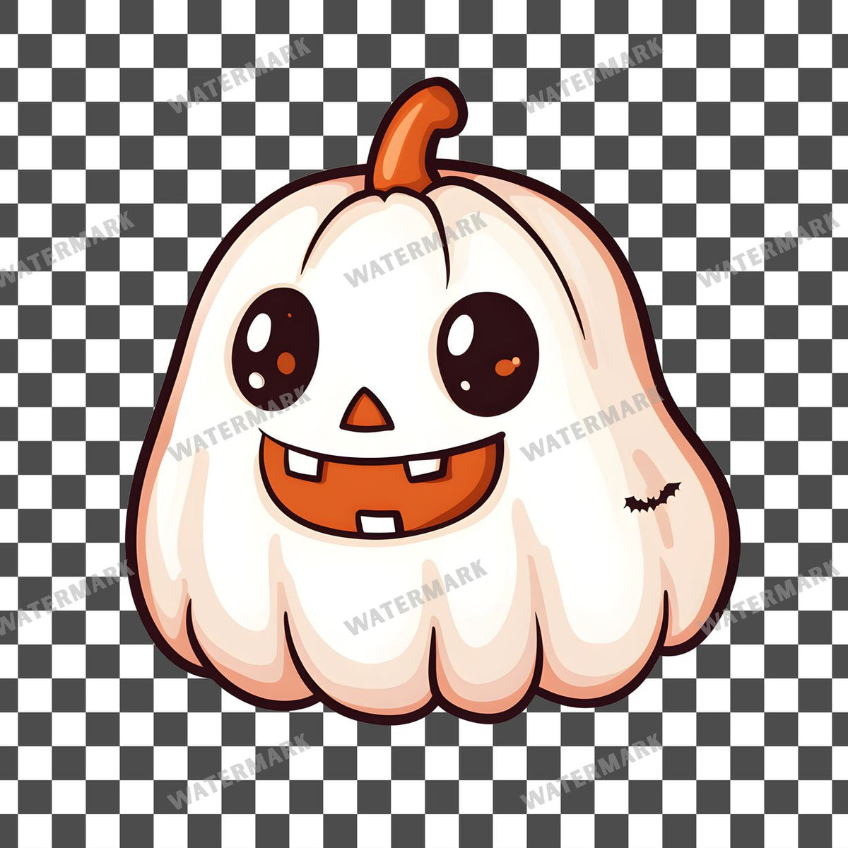 Halloween Kawaii Style Clipart Pngs