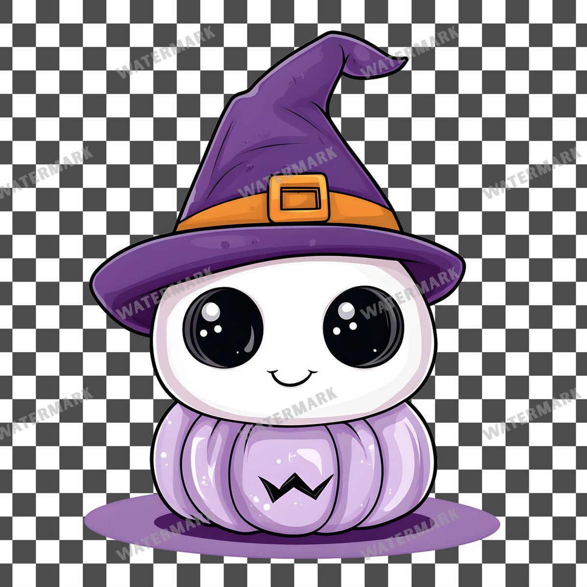 Halloween Kawaii Style Clipart Pngs