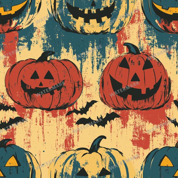 Halloween Seamless Pattern