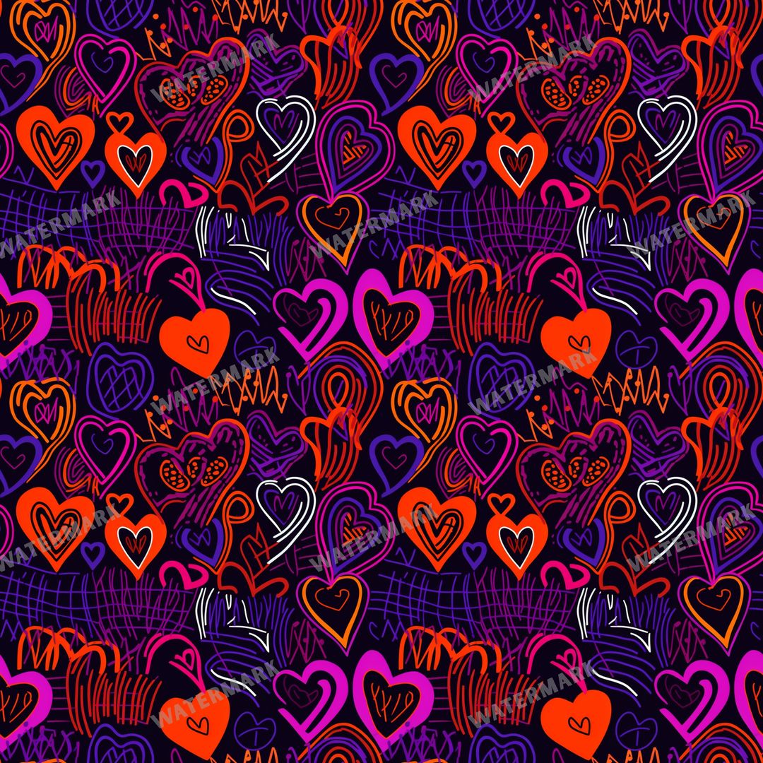 Hearts Seamless Pattern
