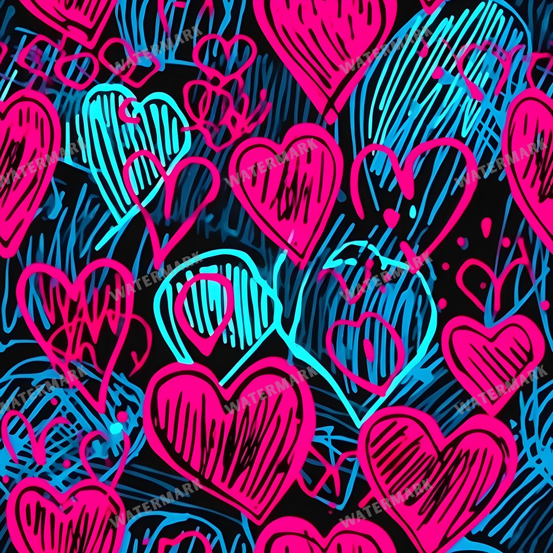 Hearts Seamless Pattern